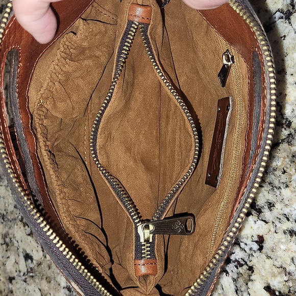 Patricia Nash Sora Braided Stitch Leather Cutout Satchel - Picture 9 of 13